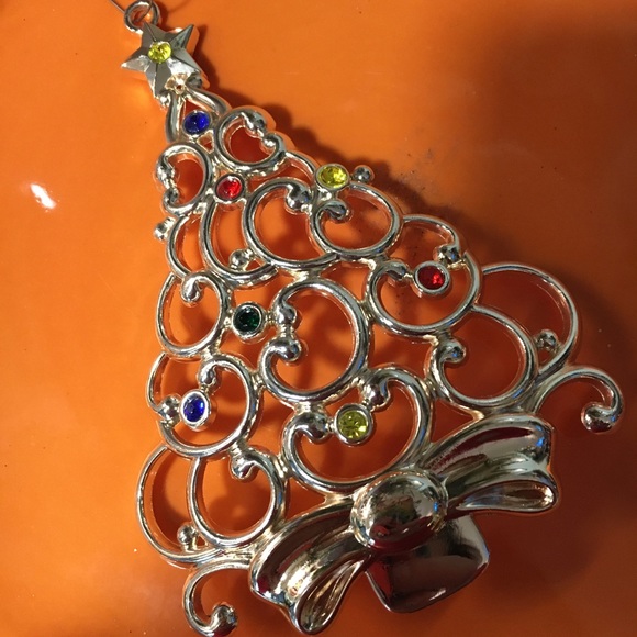 Lenox Silver Christmas Tree Ornament - Picture 2 of 3